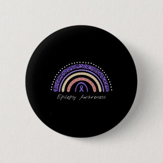 Epilepsy Rainbow Epilepsy Awareness 6 Cm Round Badge