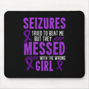 Epilepsy Seizure Neurological Disorder Purple Ribb Mouse Pad
