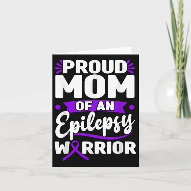 Epilepsy Support Warrior Epilepsy Awareness Month  Card (Front)