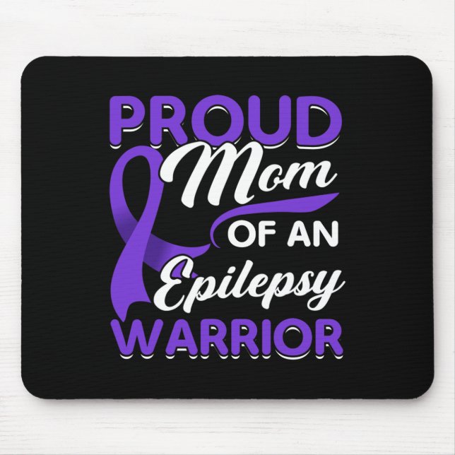 Epilepsy Support Warrior Epilepsy Awareness Month  Mouse Pad (Front)