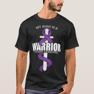 Epilepsy Warrior Aunt Epilepsy Awareness T-Shirt