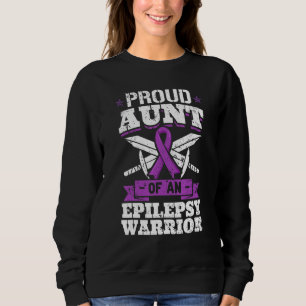 Epilepsy Warrior Aunt Epileptic Seizure Disorder A Sweatshirt