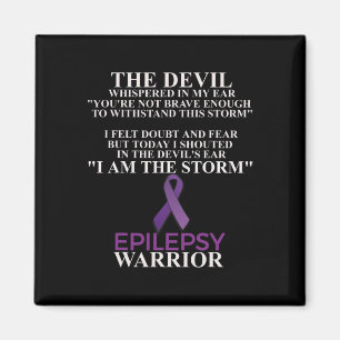 Epilepsy Warrior Awareness Christian Faith  Magnet