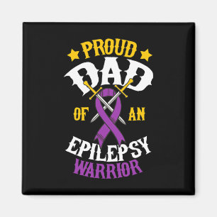 Epilepsy Warrior Dad Epileptic Advocate Seizure Di Magnet