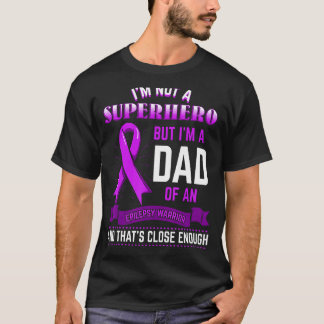 Epilepsy Warrior Epileptic Day Purple Ribbon Epile T-Shirt