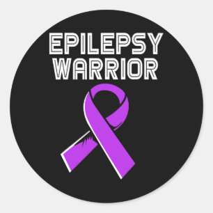 Epilepsy Warrior For Kids Classic Round Sticker