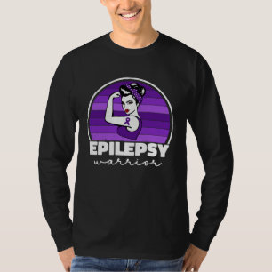 Epilepsy Warrior For Women Mom Purple Epilepsy Awa T-Shirt