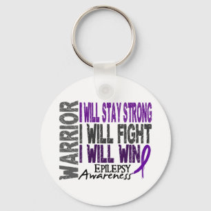 Epilepsy Warrior Key Ring