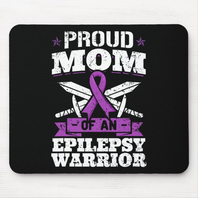 Epilepsy Warrior Mum Epileptic Seizure Disorder Ad Mouse Pad (Front)
