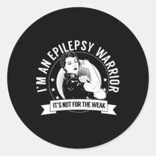 Epilepsy Warrior Nftw - Epilepsy Awareness  Classic Round Sticker