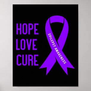 Epilepsy Warrior - Purple Epilepsy Awareness  Poster