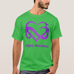 Epilepsy Warrior - Purple Epilepsy Awareness  T-Shirt
