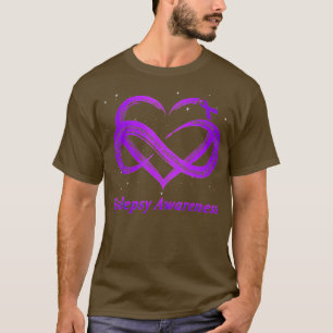 Epilepsy Warrior  Purple Epilepsy Awareness  T-Shirt