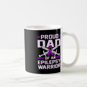 Epilepsy Warrior Purple Ribbon Awareness Month Gra Coffee Mug