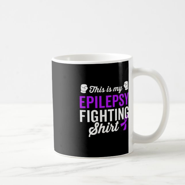 Epilepsy Warrior Survivor Awareness Get Well Recov Coffee Mug (Right)