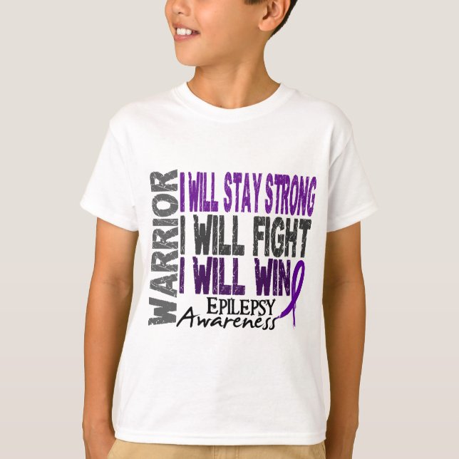Epilepsy Warrior T-Shirt (Front)