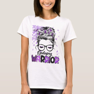 Epilepsy Warrior Women Girl Survivor T-Shirt