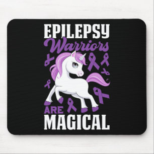 Epilepsy Warriors Are Magical Purple Ribbon and Un Mouse Pad