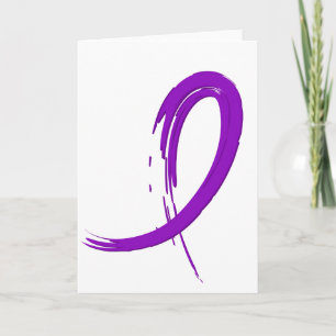 Epilepsy's Purple Ribbon A4 Card