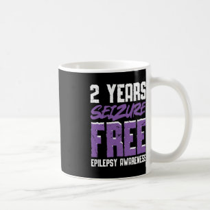 Epileptic Warrior and Purple Ribbon Epilepsy Awar Coffee Mug