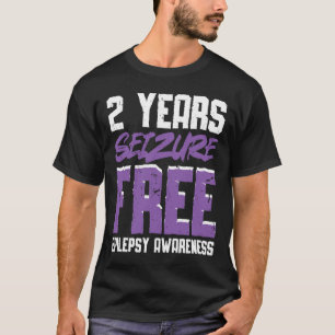 Epileptic Warrior and Purple Ribbon  Epilepsy Awar T-Shirt