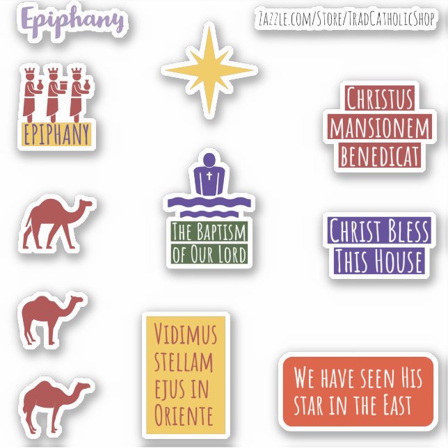 Epiphany Planner Stickers Catholic Latin Mass (Front)