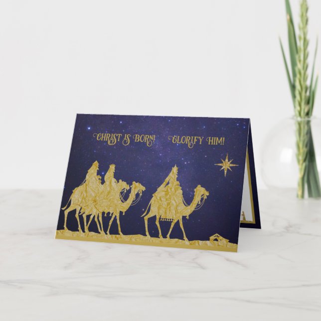 Epiphany Three Kings Orthodox Byzantine Catholic Card (Front)