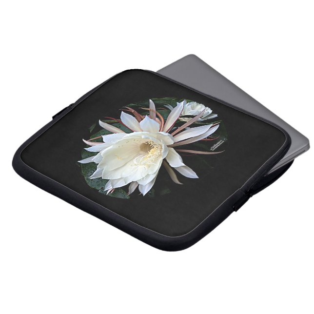 Epiphyte Cactus Flower Laptop Sleeve (Front Top)