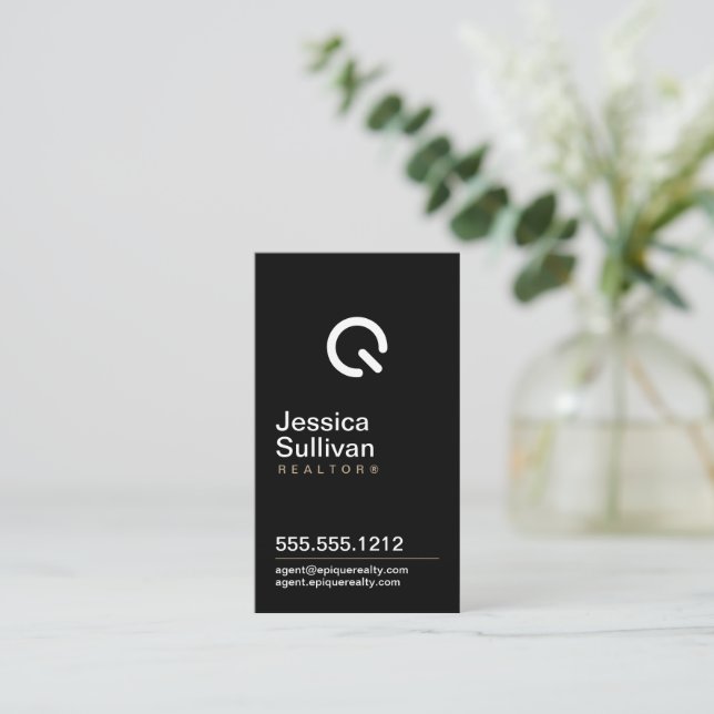 Epique Modern Business Card (Standing Front)