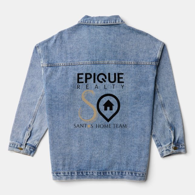 Epique Realty x Santos Home Team Women's Denim Jac Jacket (Back)