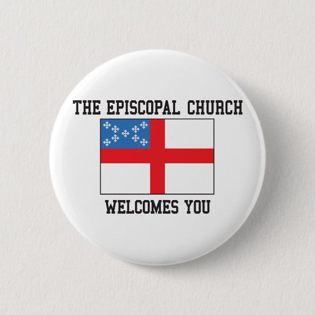 Episcopal Church 6 Cm Round Badge (Front)