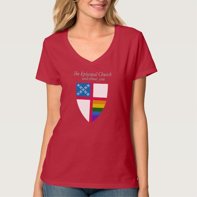 Episcopal Church Welcomes You LGBTQ T-Shirt (Front)