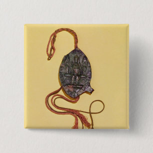 Episcopal seal belonging to Anthony Beck 15 Cm Square Badge