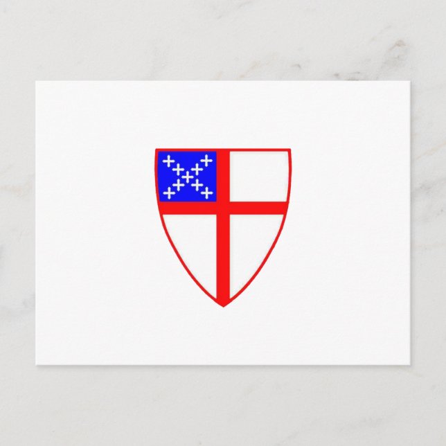 Episcopal Shield Postcard (Front)