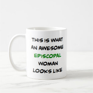 episcopal woman, awesome coffee mug
