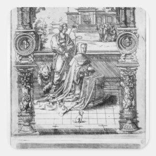 Epitaph of Margaret of Austria Square Sticker