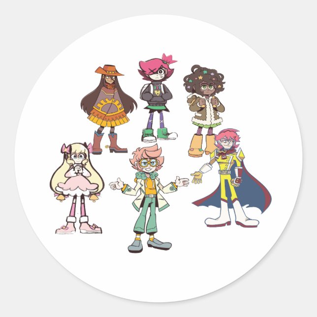 epithet erased classic round sticker (Front)