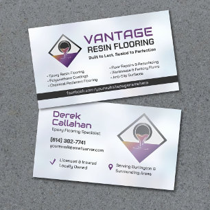 Epoxy Flooring and Resin Coating Business Card