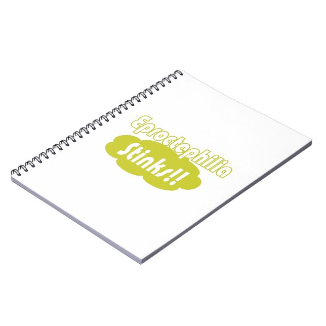 Eproctophilia Stinks!! Spiral Notebook (Left Side)