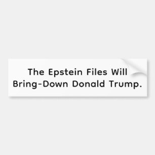 Epstein Brings-Down Trump Hankamer Artjunkhaus Fun Bumper Sticker