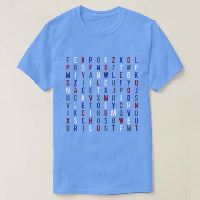Epstein Didn't Kill Himself Wordsearch T-Shirt (Design Front)