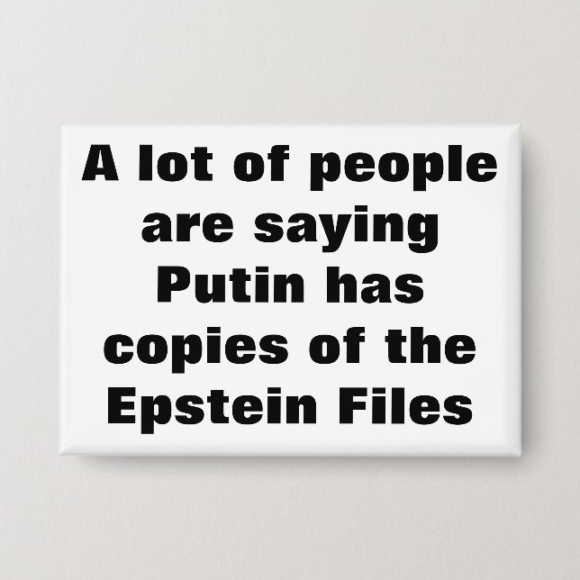 Epstein Files Button (Front)