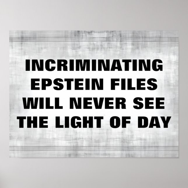 Epstein Files Poster (Front)