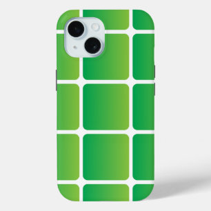 Equal Green Squares iPhone 15 Case