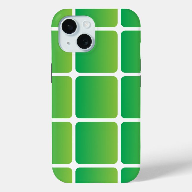 Equal Green Squares  Case-Mate iPhone Case (Back)
