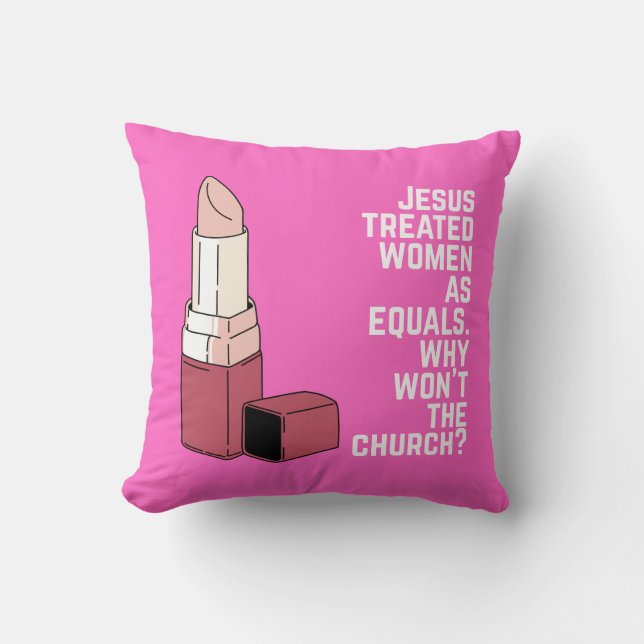 Equal in His Eyes – Christian Decorative Cushion (Front)