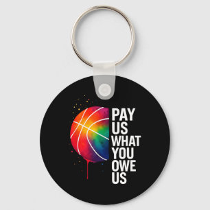 Equal Pay Sketll For Women Athletes Key Ring