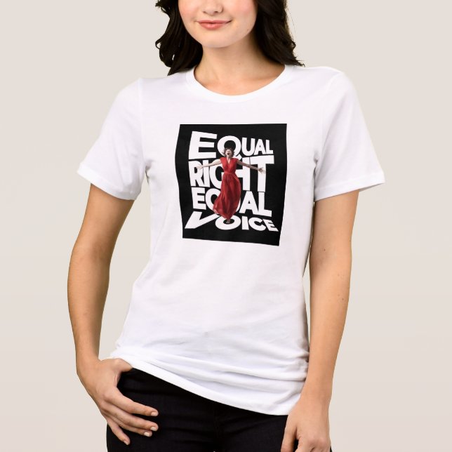 Equal Right Voice Classic T-Shirt Tri-Blend Shirt (Front)