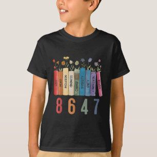 Equal Rights Book Flower 8647 Trump Feminist Women T-Shirt