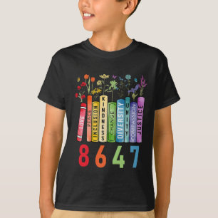 Equal Rights Book Flower Anti Trump Feminist Women T-Shirt